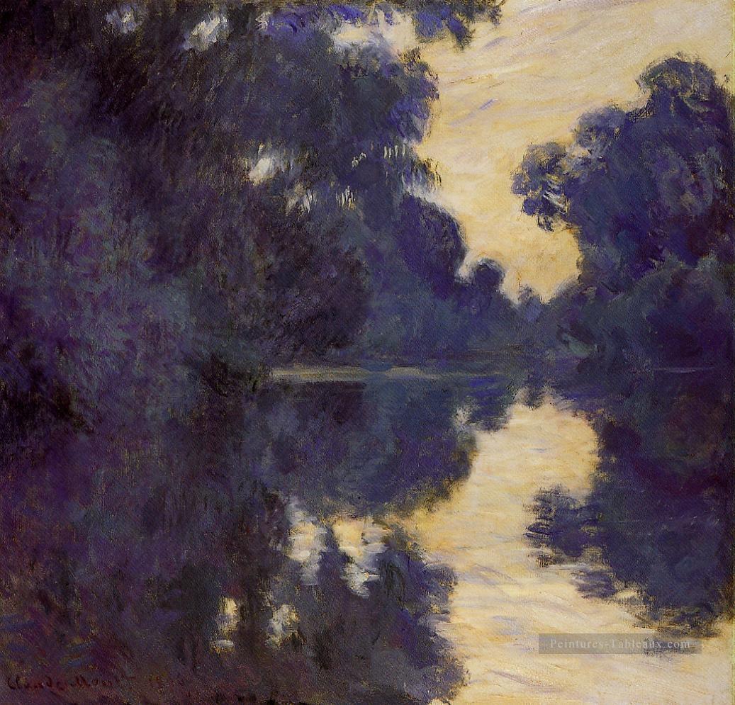 Matin sur la Seine Claude Monet Peintures à l'huile